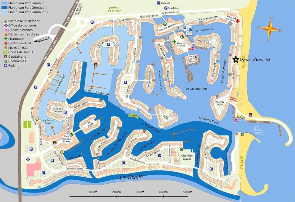 Appartement 30 M De La Plage Grimaud Exteriör bild